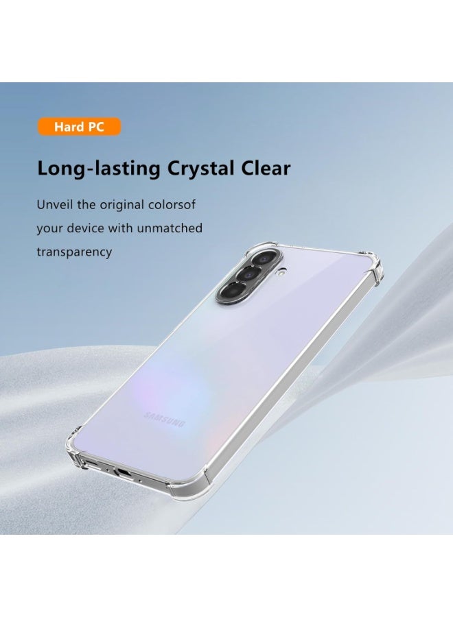 BORTONY Samsung Galaxy A57 5G Clear Case with 2-Pack Tempered Glass Shockproof Bumper and Non-Yellowing Drop Protection Slim Fit Cover Samsung Galaxy A57 5G - Image 3